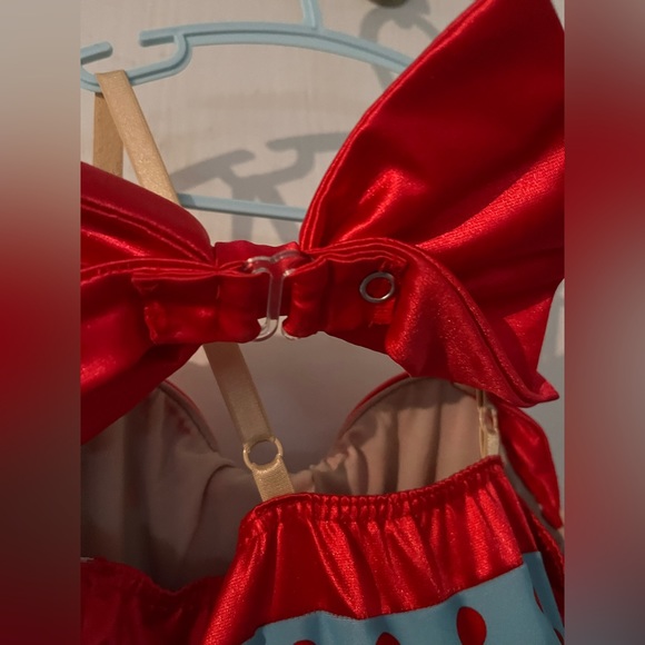 Red and blue polka dot dance dress - Picture 5 of 7